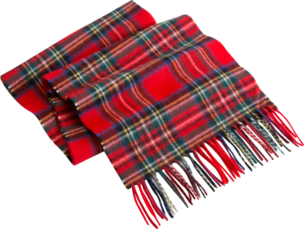 Irish Plaid Lambswool Scarf for Men and Women