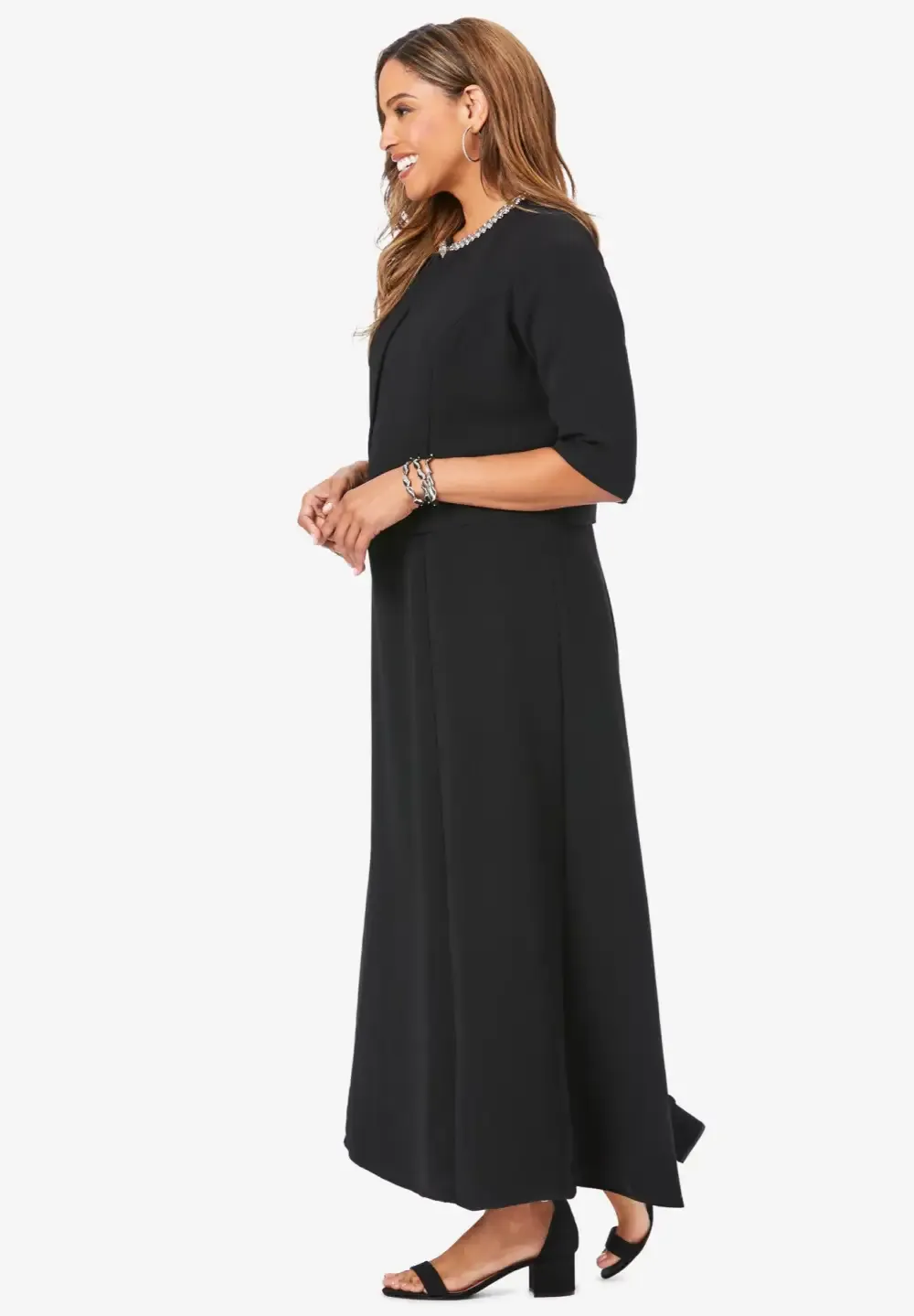 2-Piece Beaded Jacket Dress
