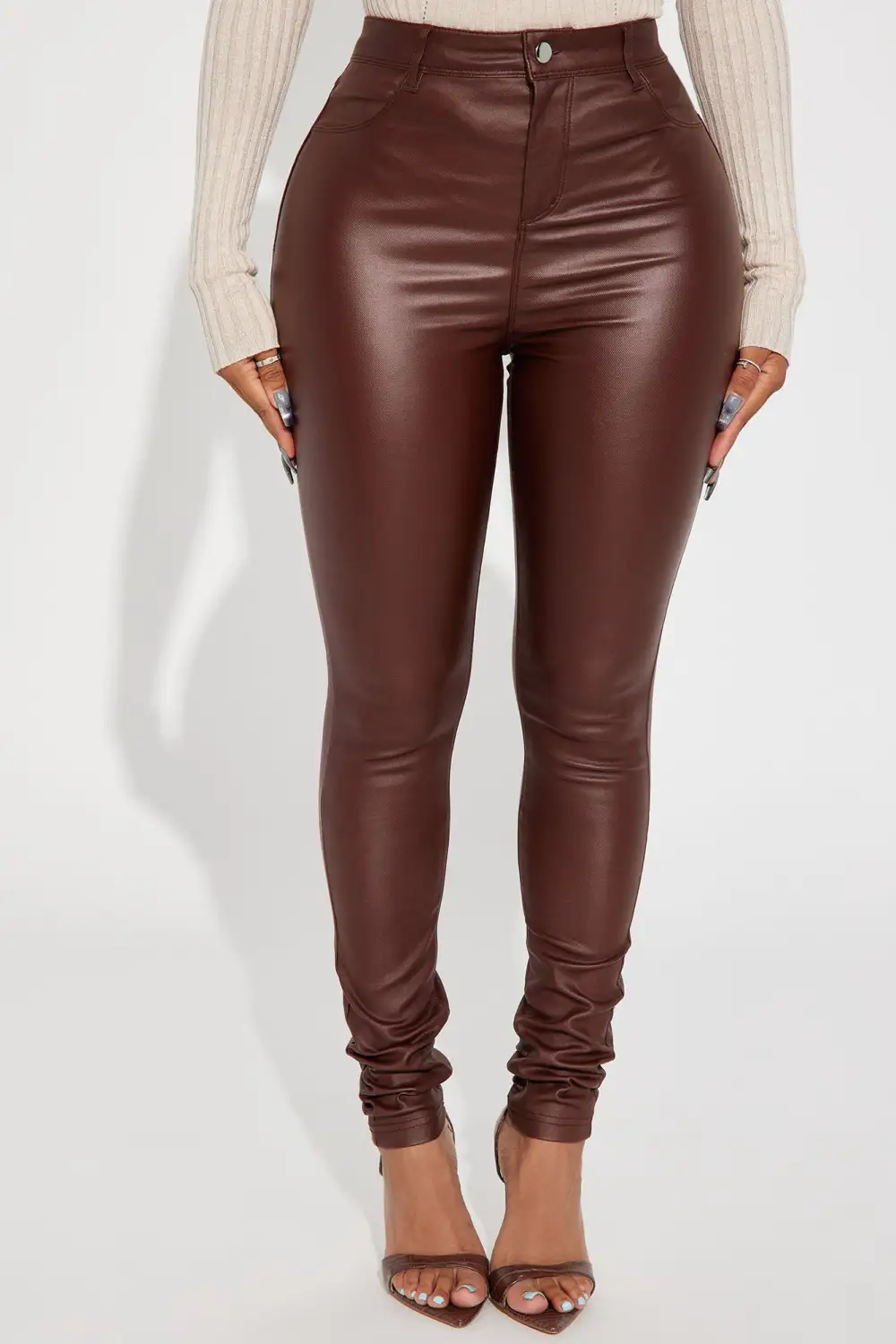 Sammie High Rise Pants - Cognac