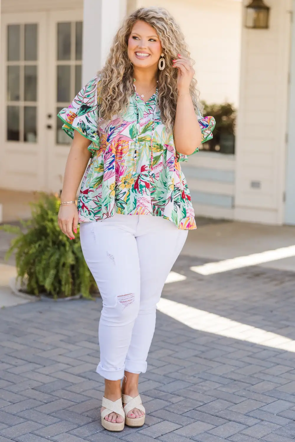Walk Through Life Top, Green