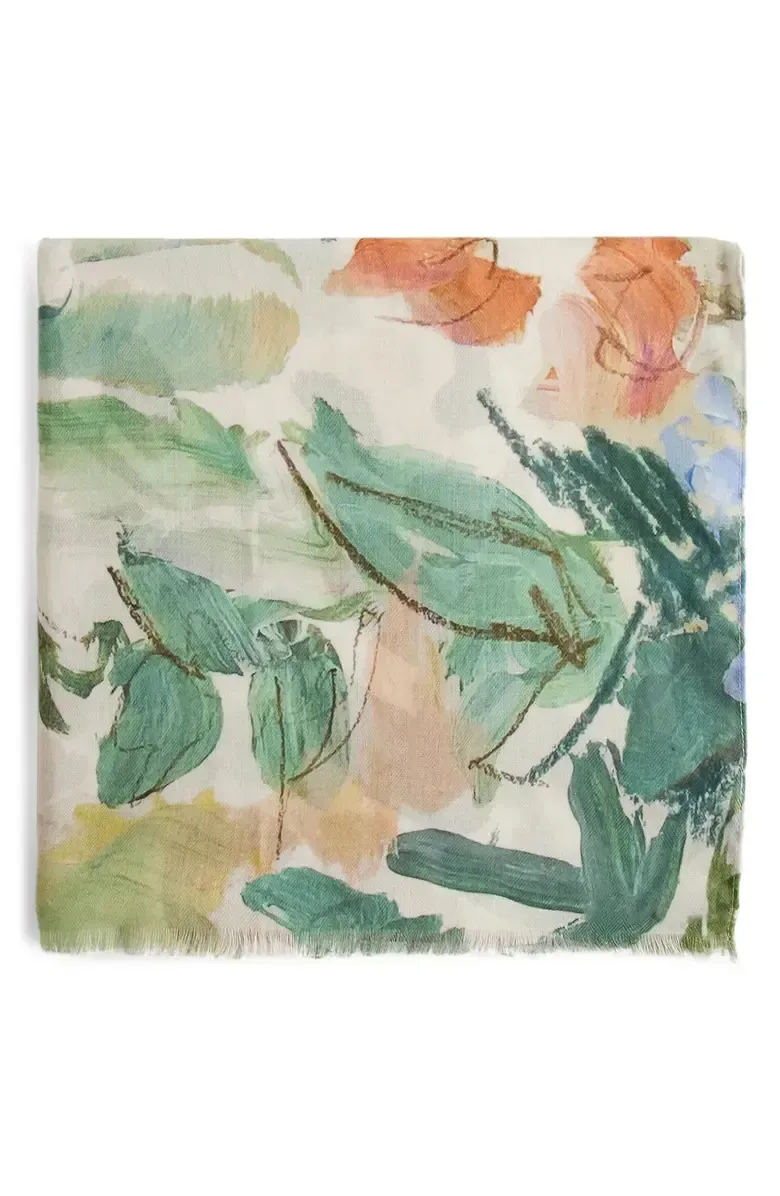 Audrey's Floral Scarf