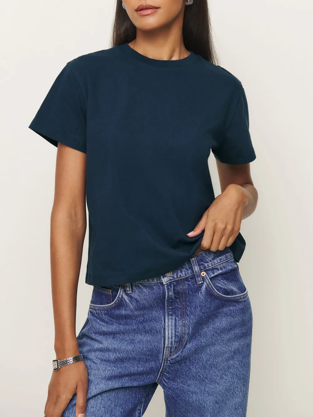 Loose Fit Crew Neck T-Shirt