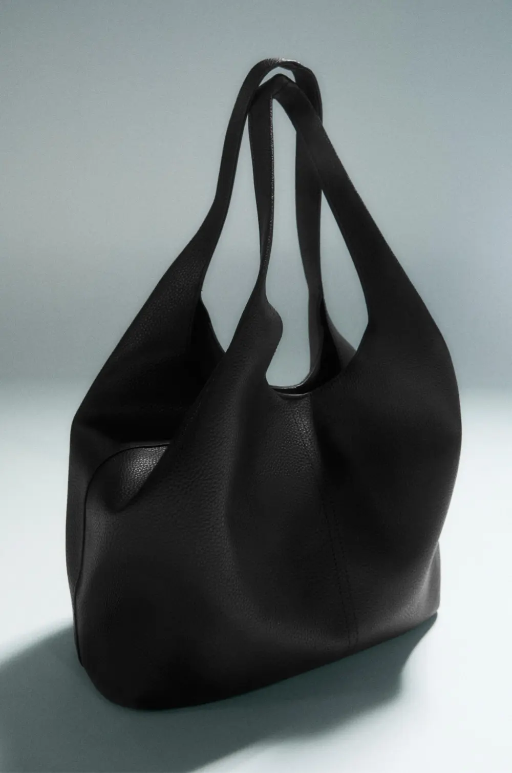 Bolso shopper efecto piel