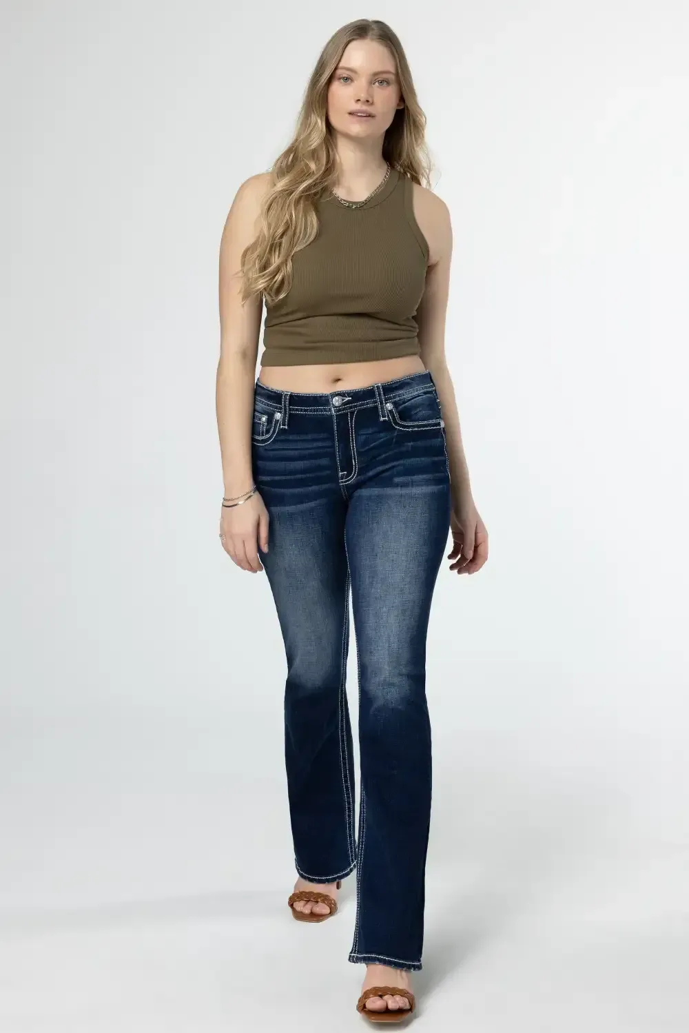 Hazel Feathers Bootcut Jeans