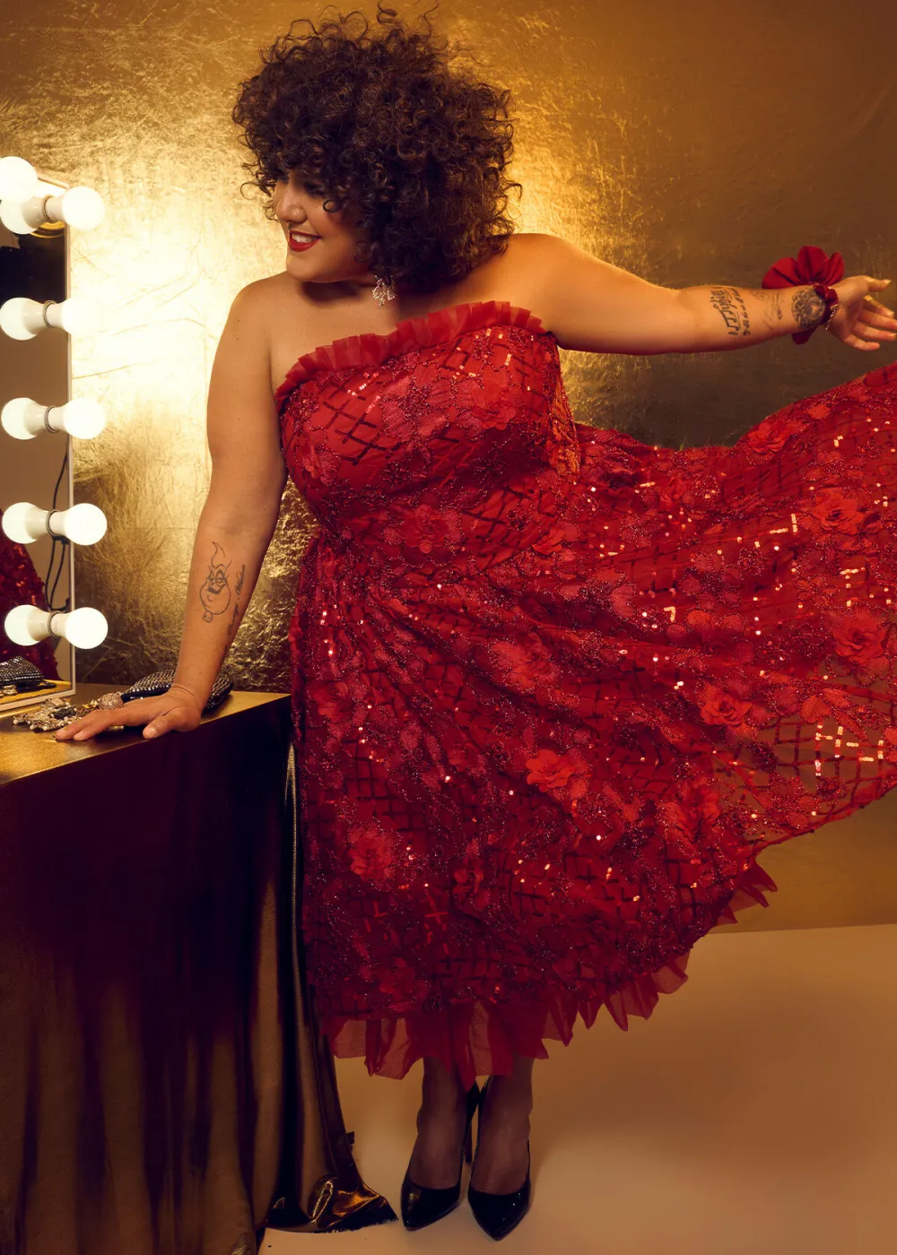 Eve Tulle Sequin Flower Dress