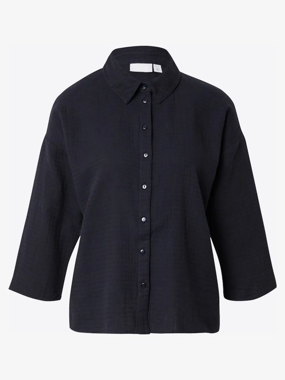 Button Placket Long Sleeve Blouses