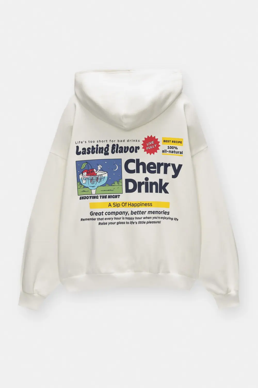 Sudadera capucha gráfico cerezas