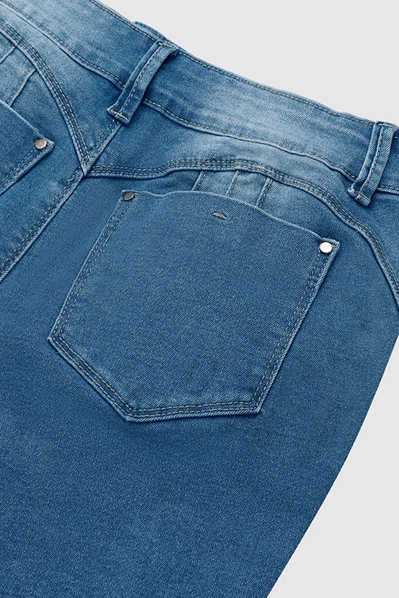 Wash Ripped Raw Hem High Waist Denim Shorts
