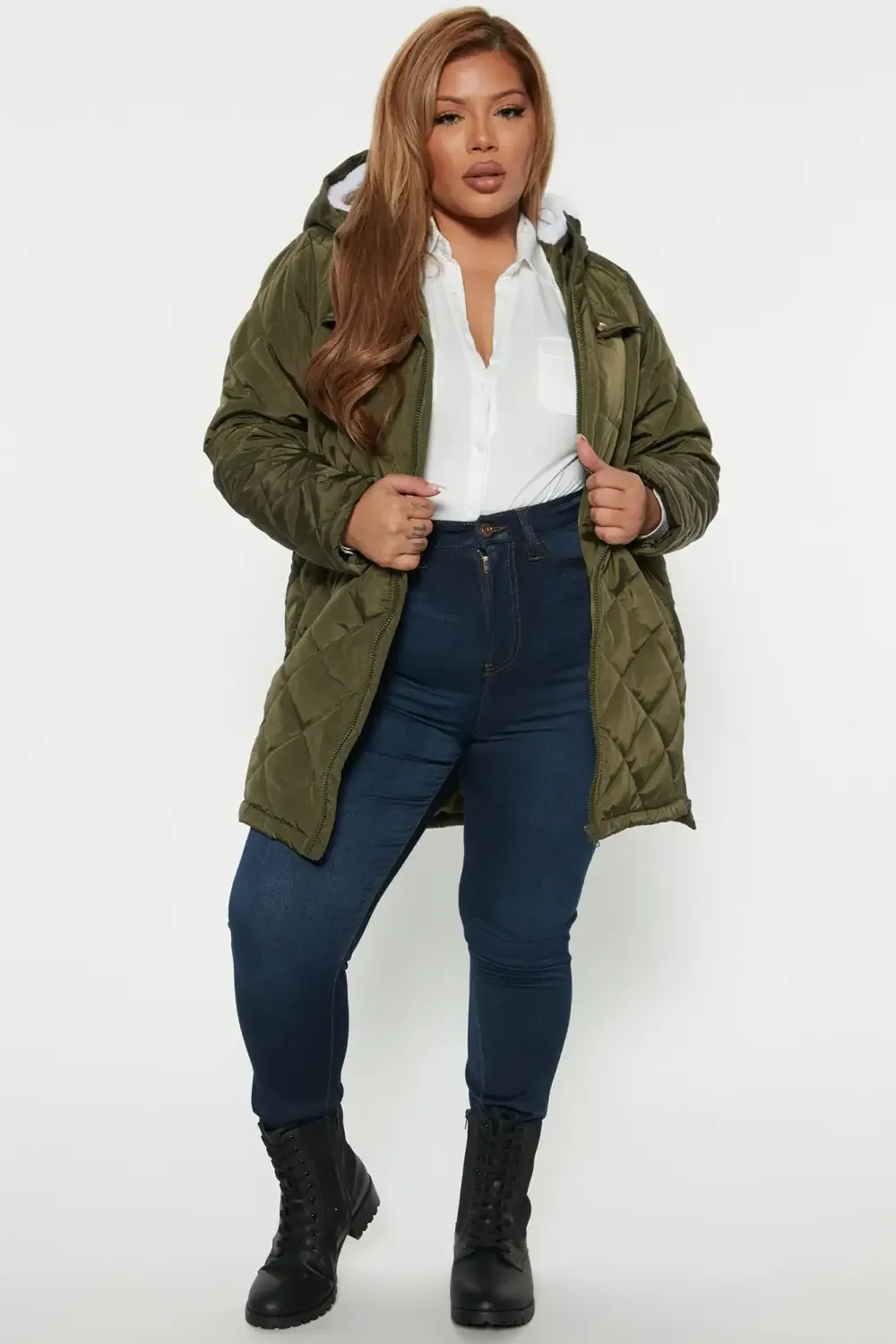 Walks In The Woods Quilted Jacket - Olive