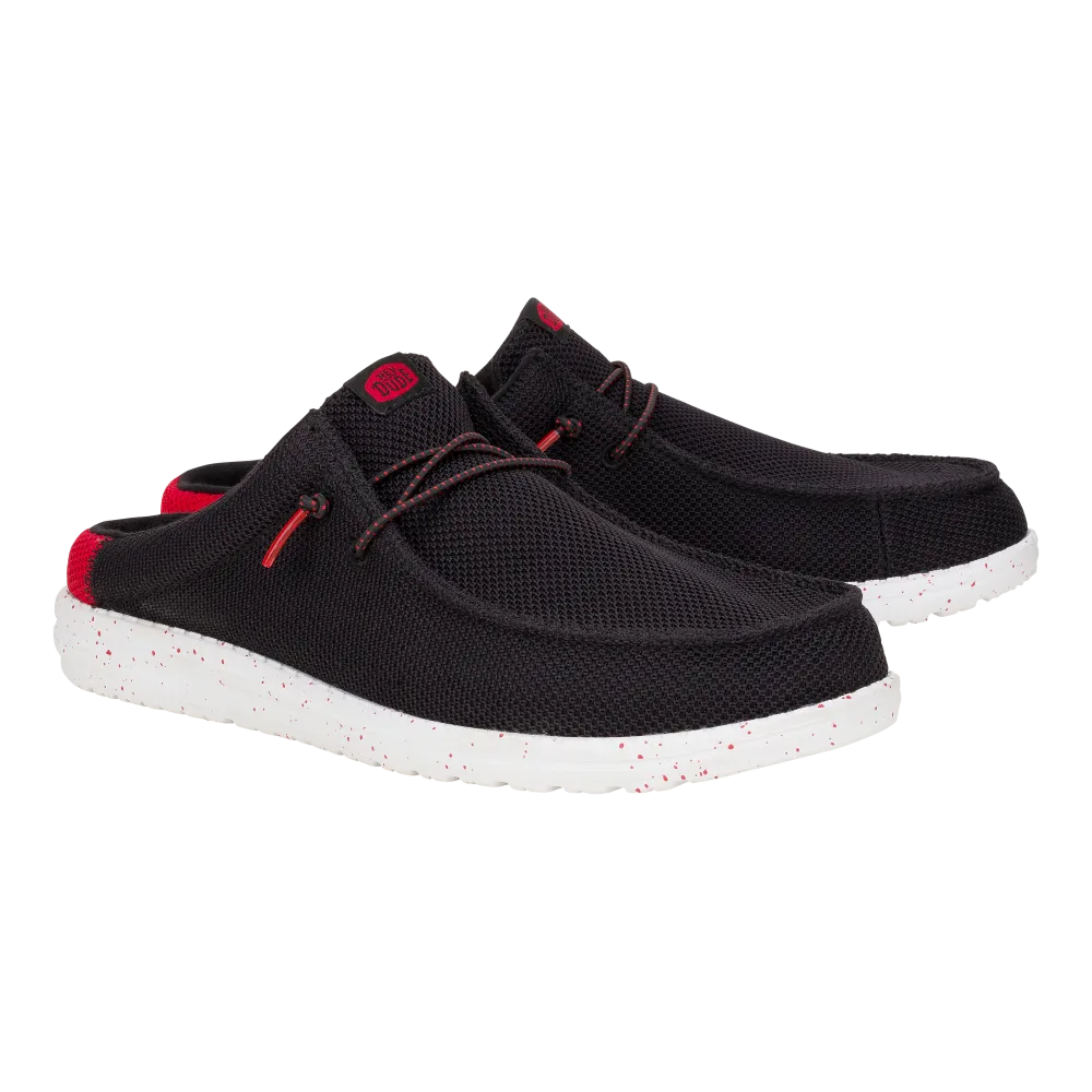 Wally Slip Varsity - Black/Red