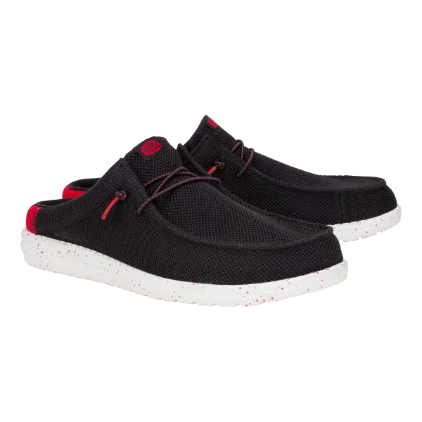 Wally Slip Varsity - Black/Red