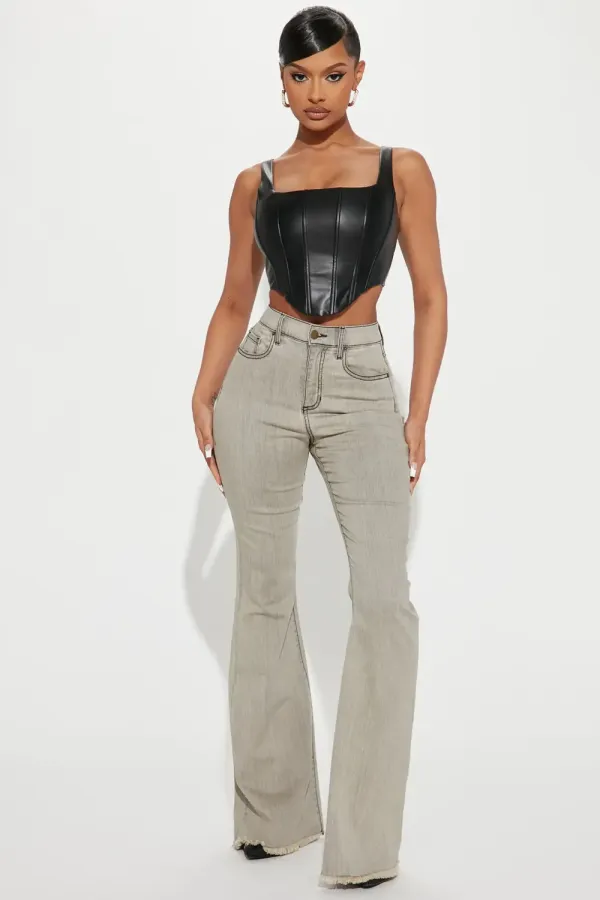 Rodeo Star Flare Jeans - Grey
