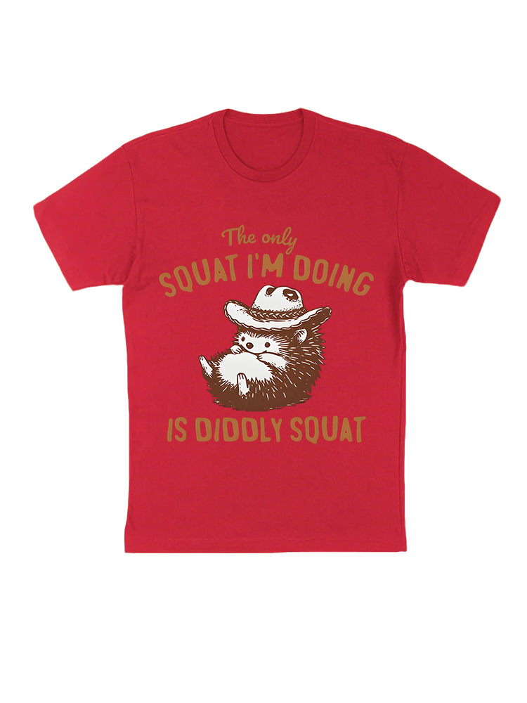 Lazy Hedgehog Print T-Shirt