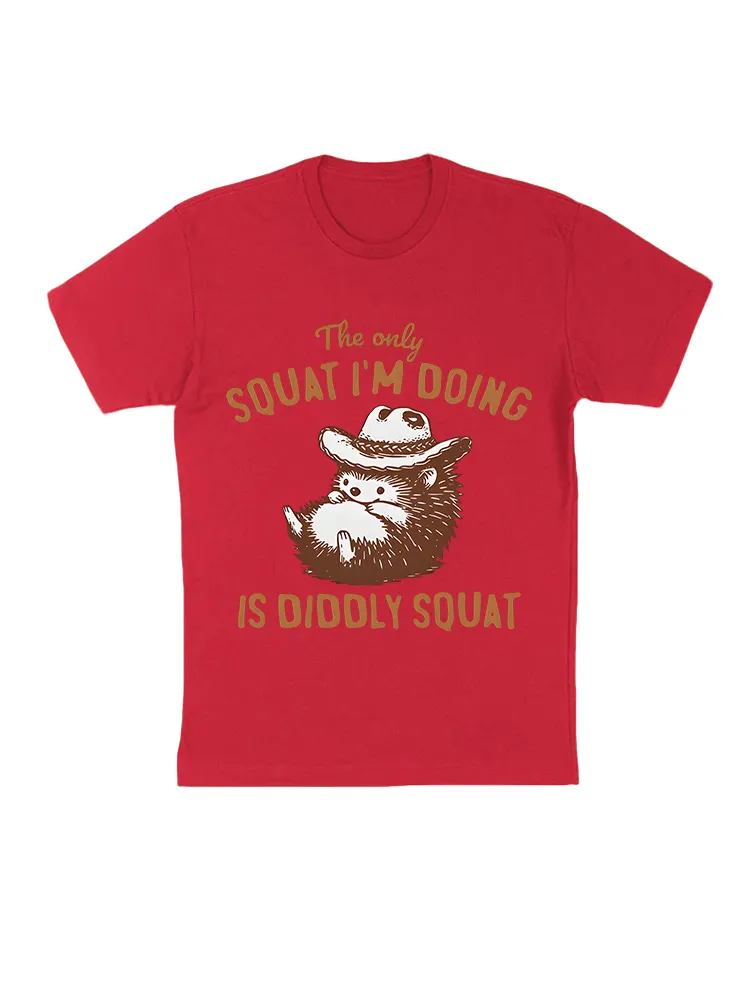 Lazy Hedgehog Print T-Shirt
