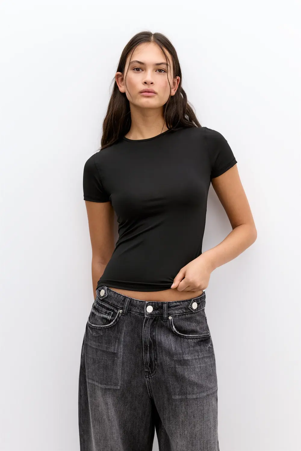 Camiseta poliamida manga corta