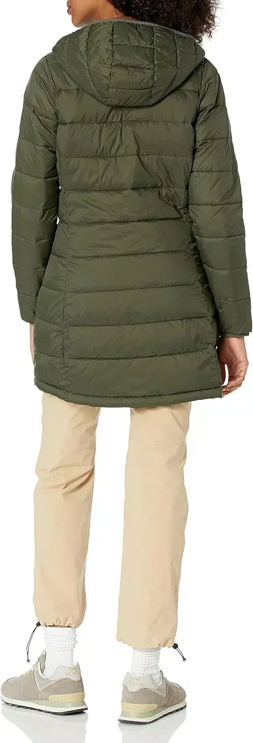 Women's Lightweight Water-Resistant Hooded Puffer Coat (Available in Plus Size)