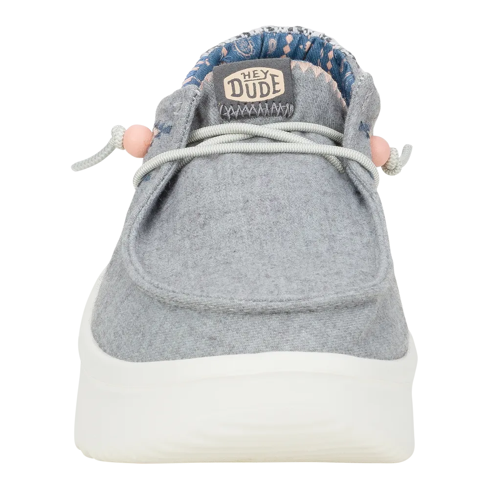 Wendy Peak Chambray Woven - Grey