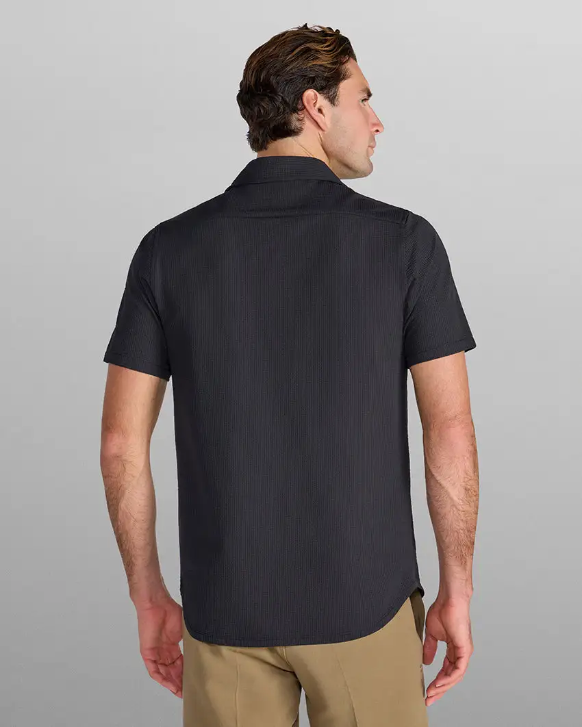 Seersucker Short Sleeve Button Down