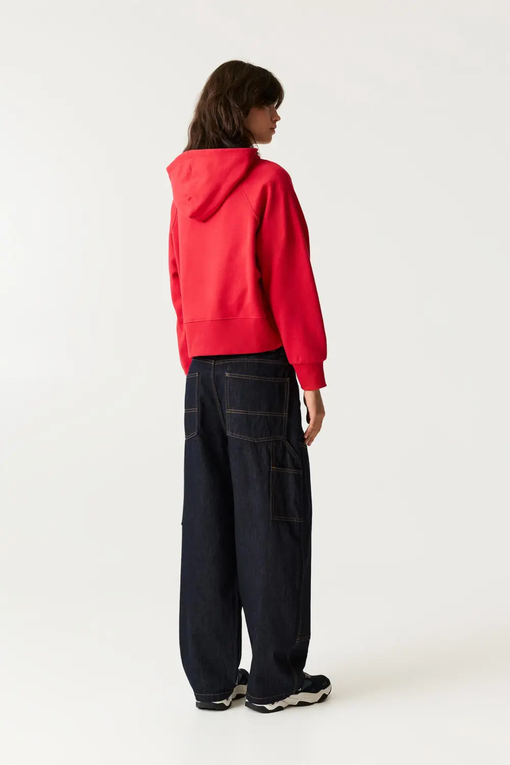 Sudadera cremallera capucha rib