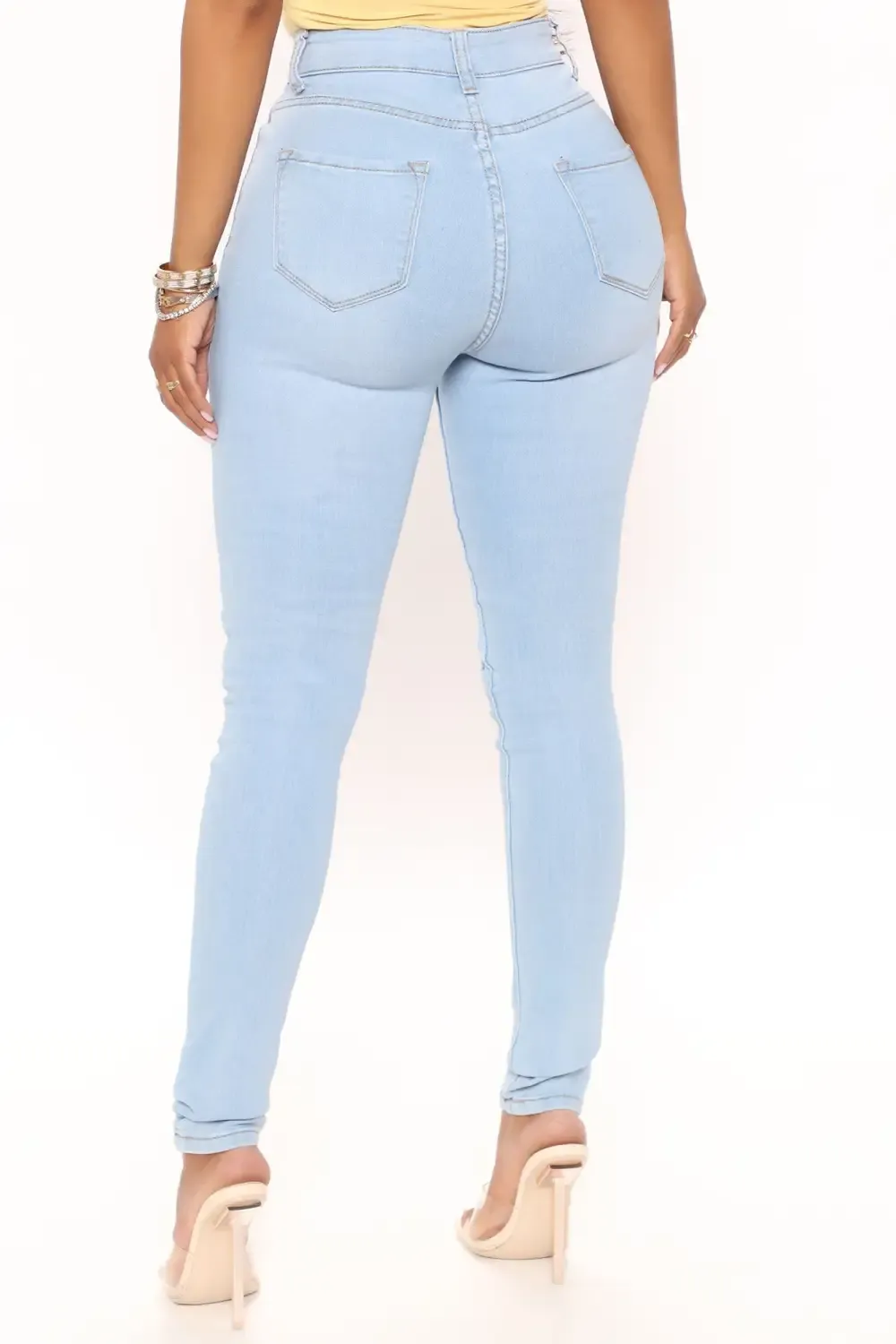 Drive To The Ocean Jeans - Light Blue Wash