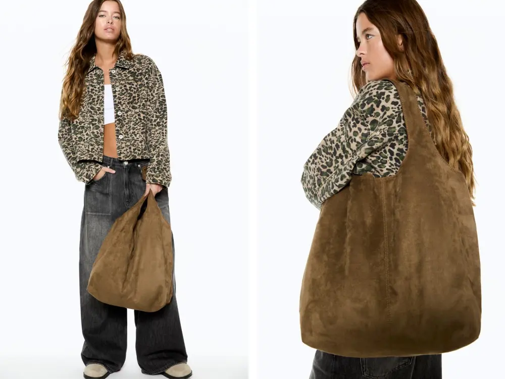 Bolso shopper efecto ante