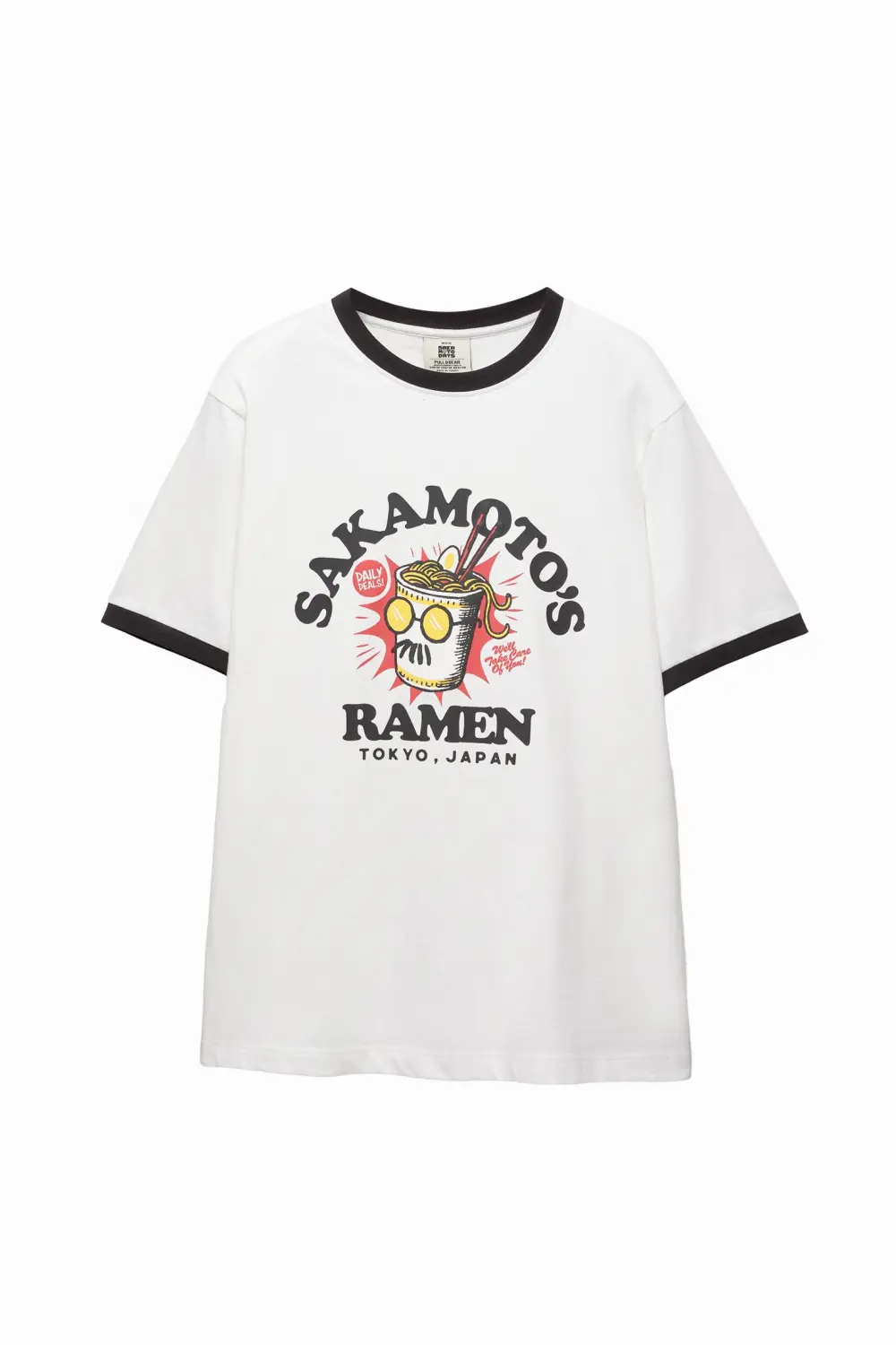 Sakamoto Ramen white graphic T-shirt