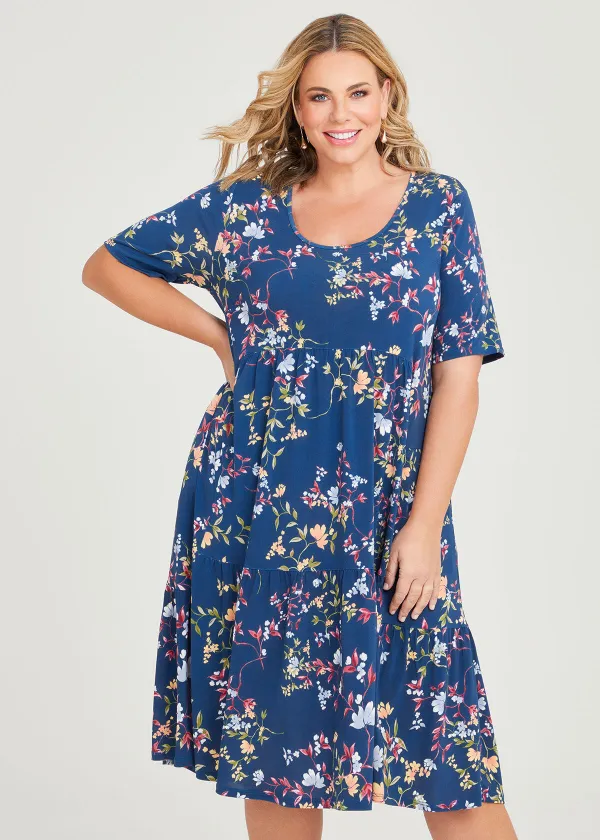 Fleur Print Tier Dress