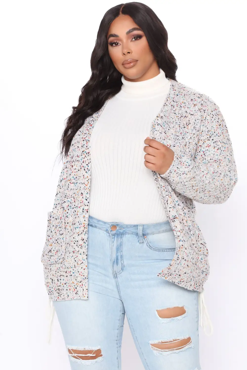 There's No Way Speckle Cardigan - Multi Color
