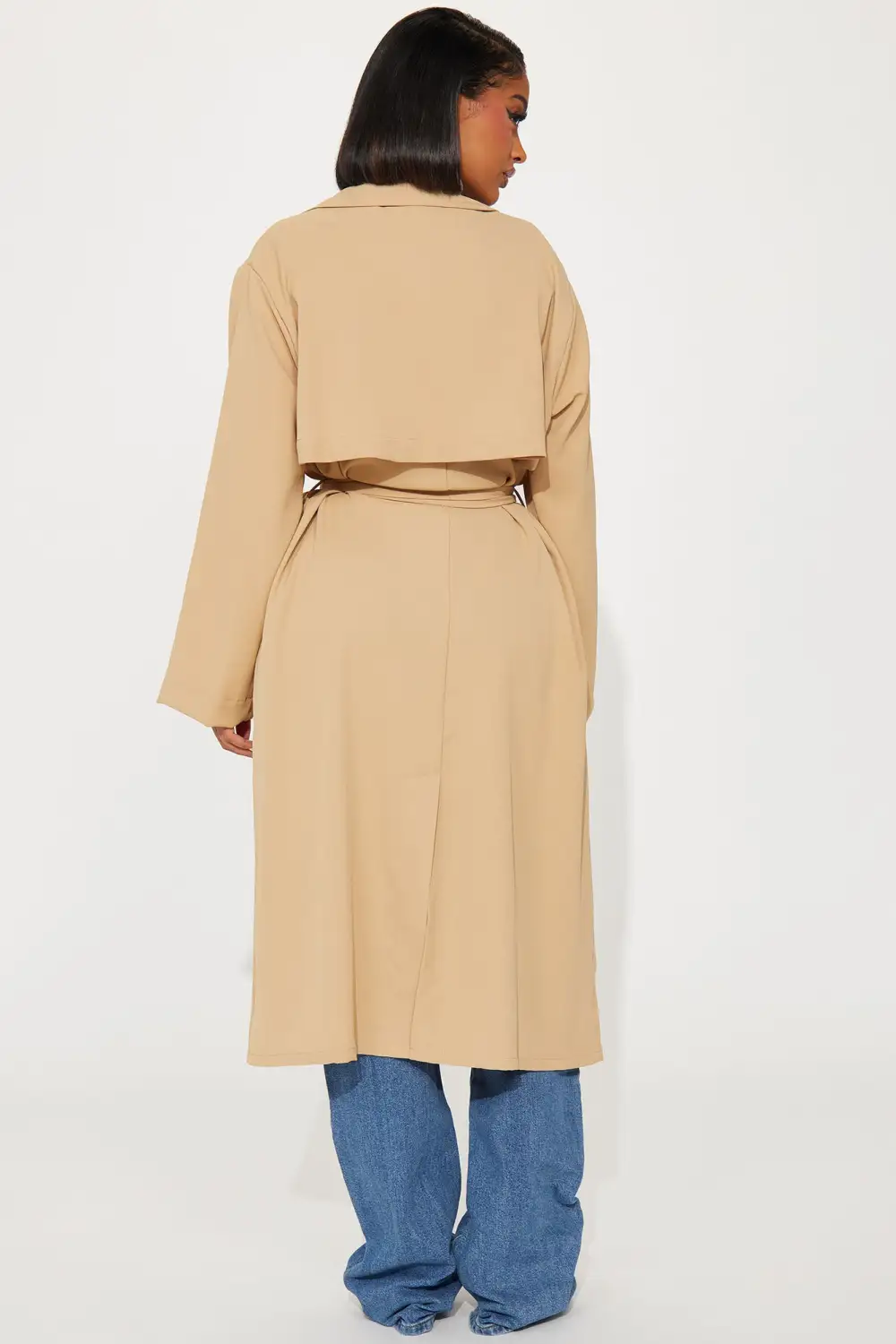 Mia Light Weight Trench Coat - Khaki