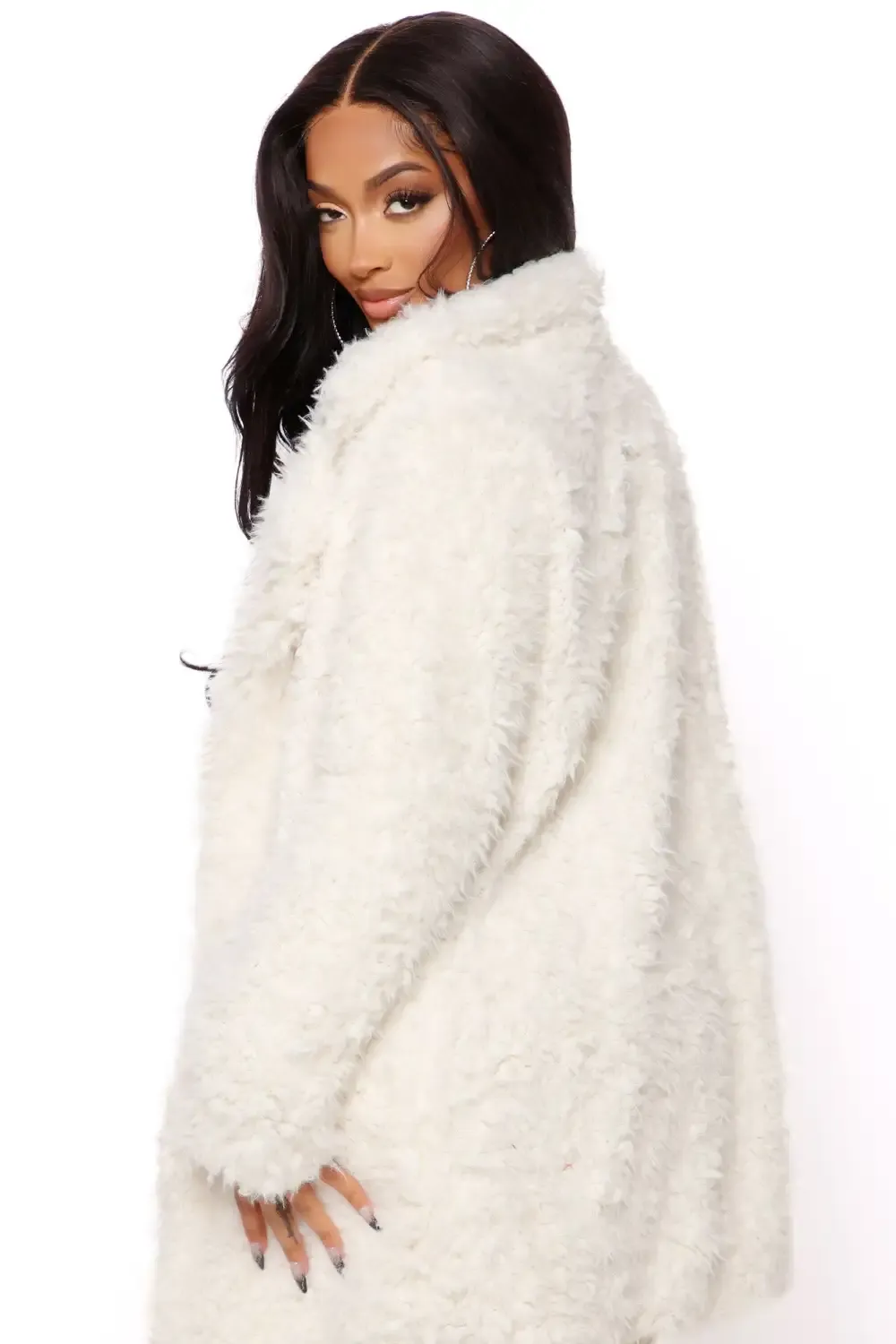 Sugar Daddy Teddy Jacket - Ivory