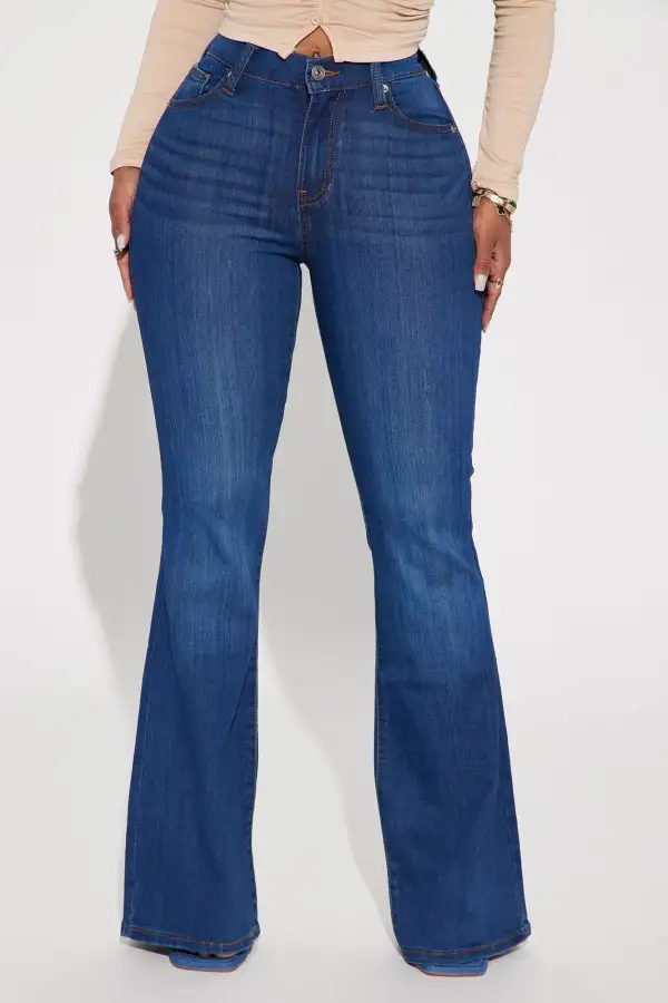 Sensational Stretch Flare Jean - Dark Wash