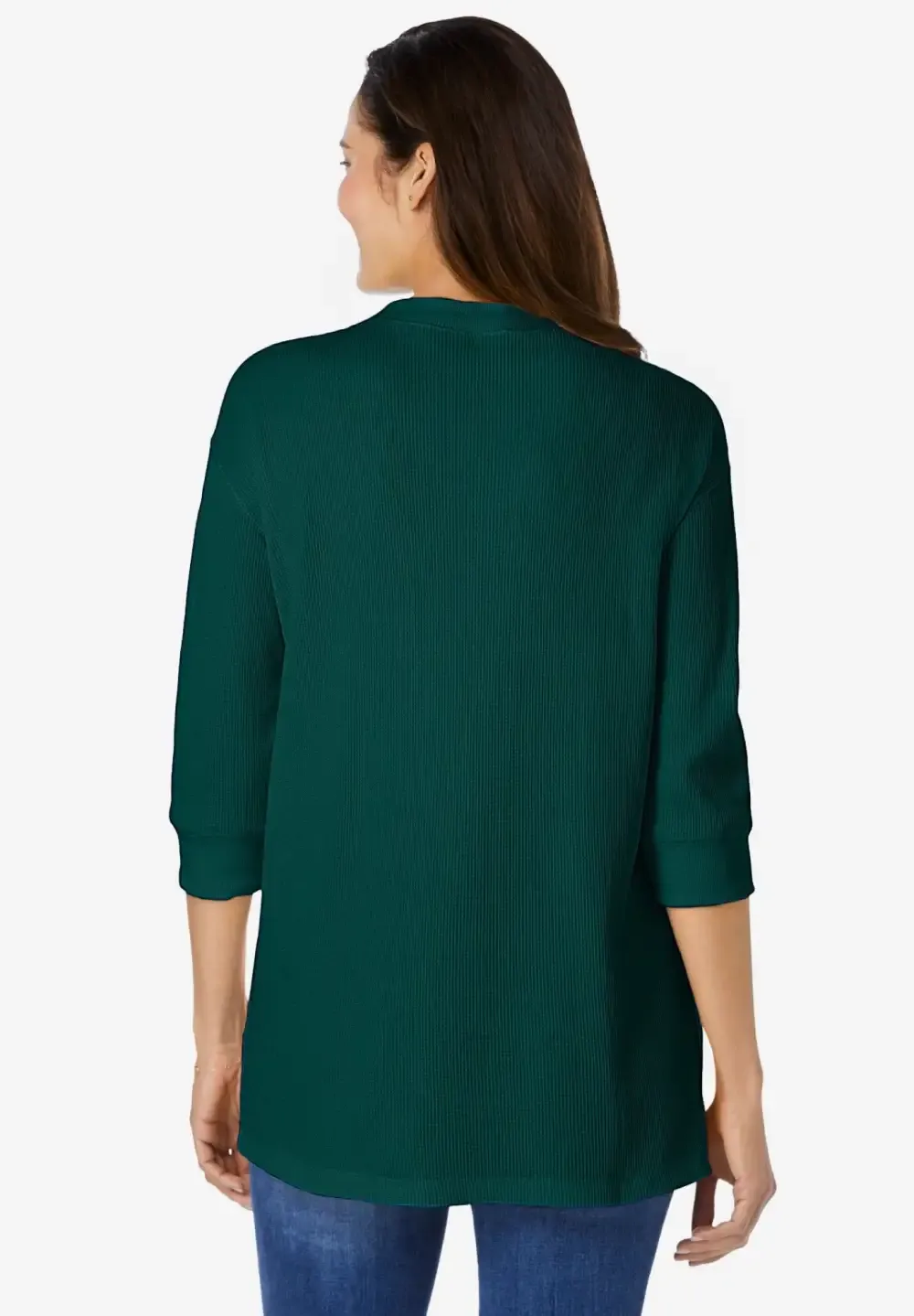 Three-Quarter Sleeve Thermal Sweatshirt