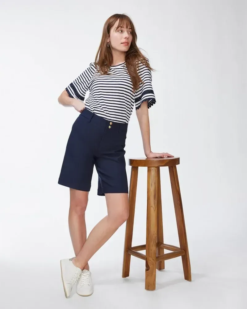 Trapunto Shorts Classic Navy