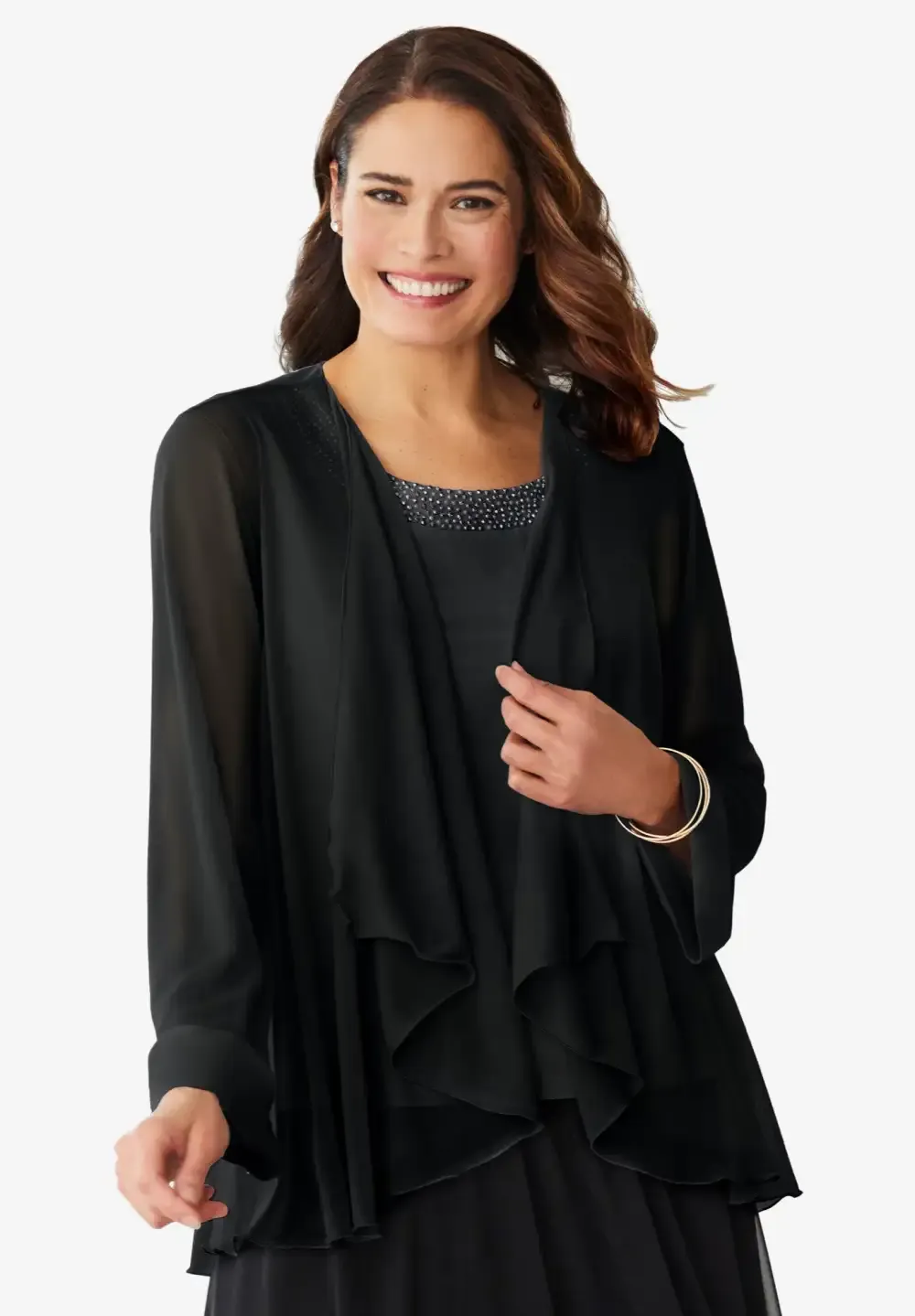 2-piece Sheer Jacket Set