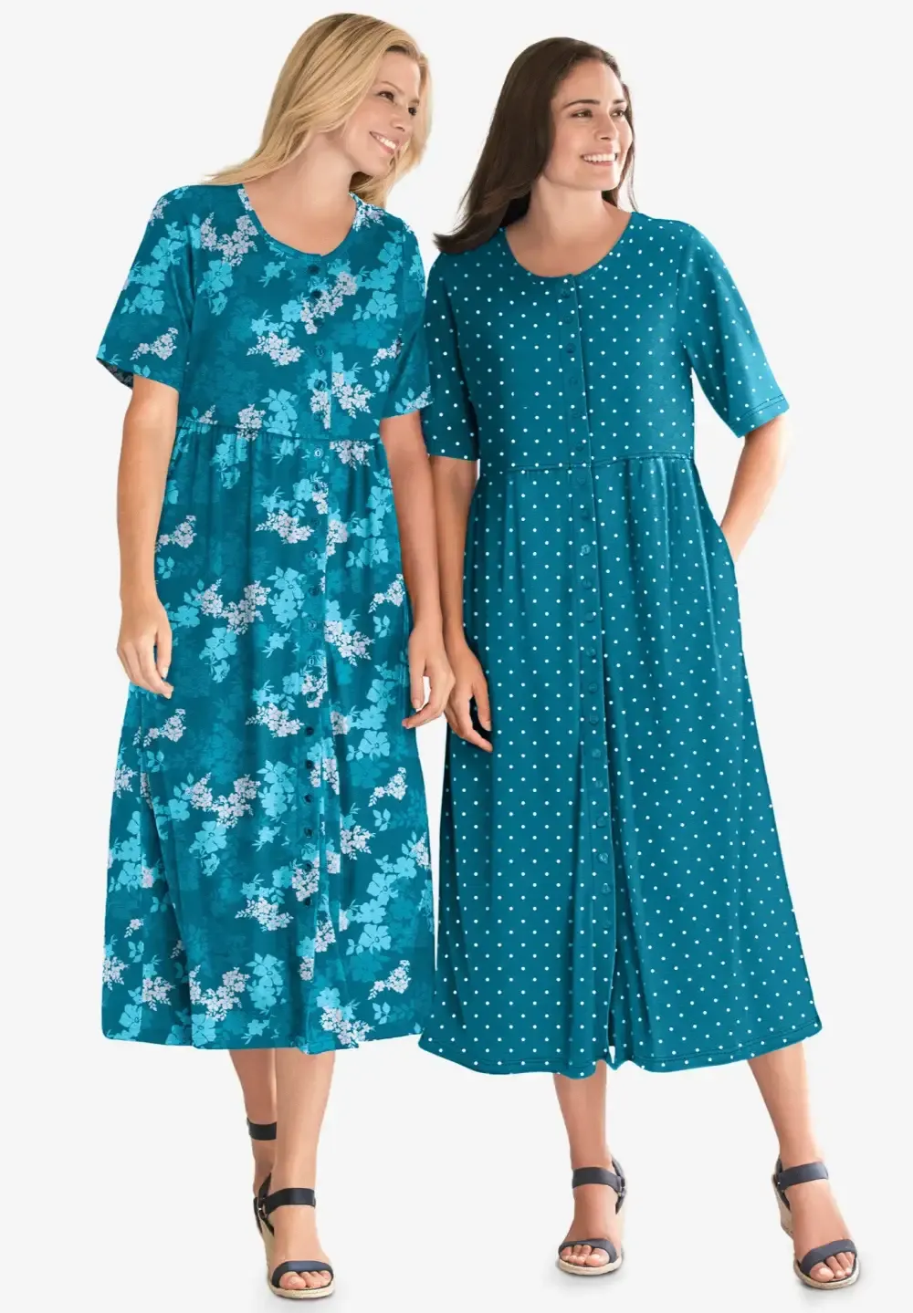Button-Front Essential Dress