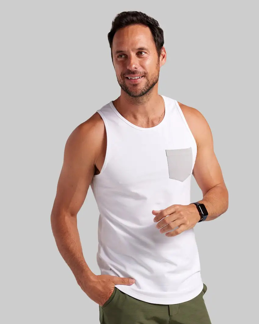 Lux Drop-Cut Pocket Tank