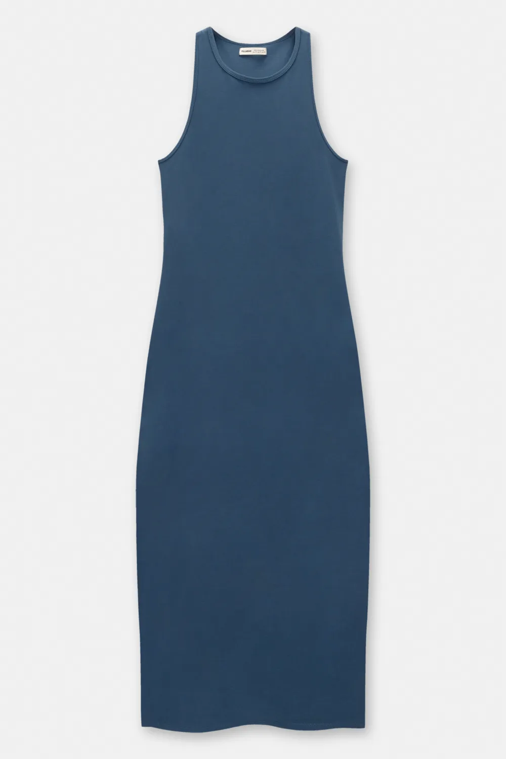 Vestido midi manga sisa halter