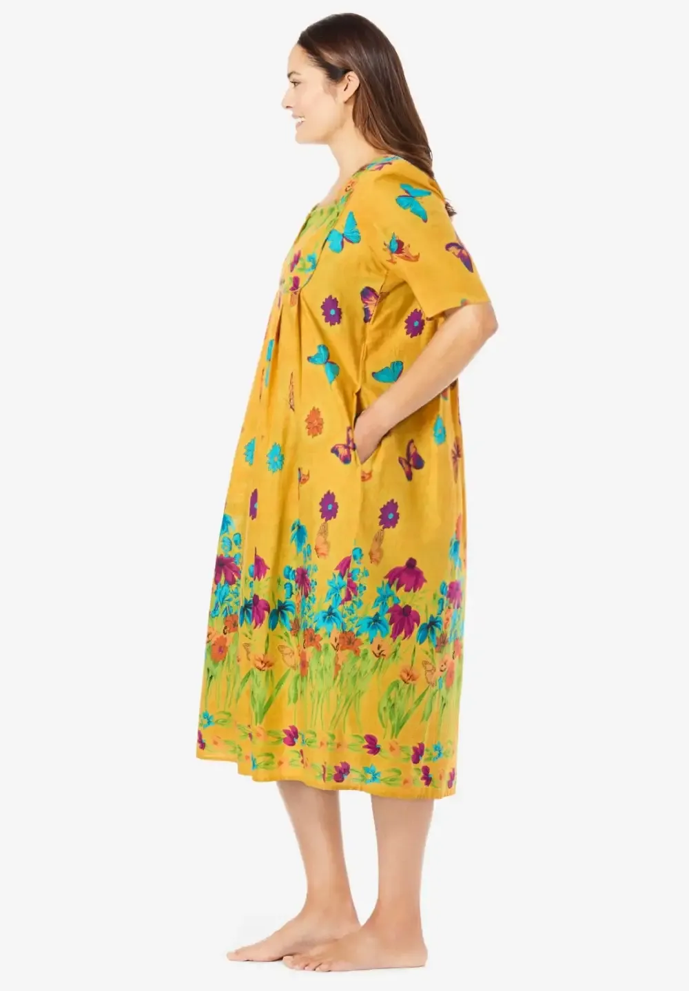 Mixed Print Short Lounger