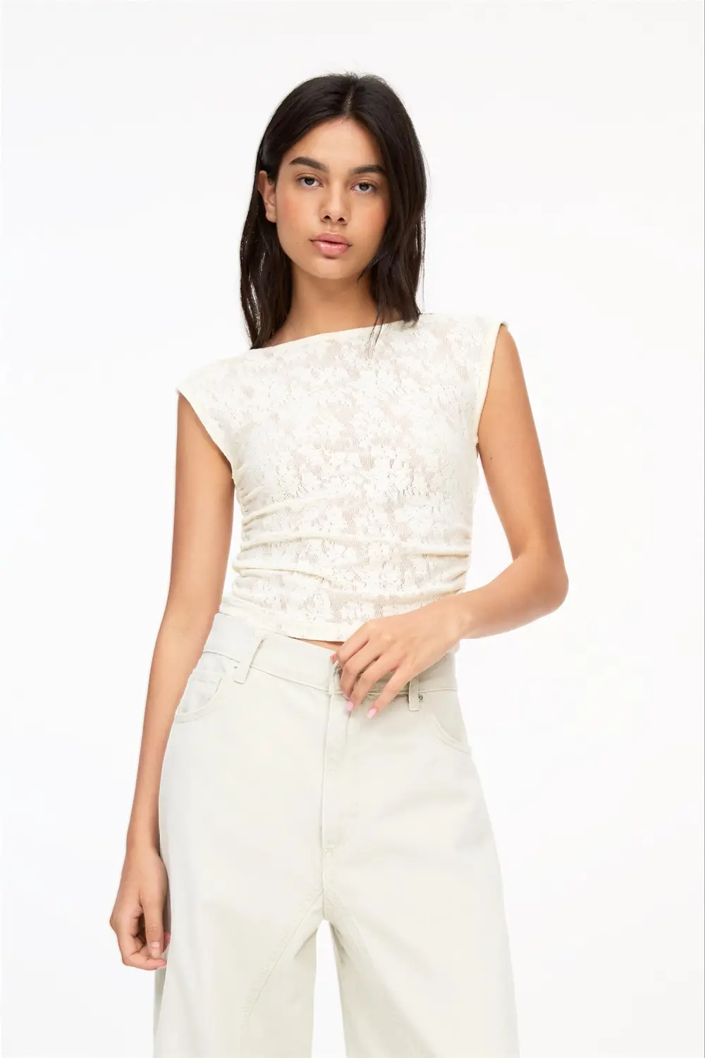 Rustic floral top