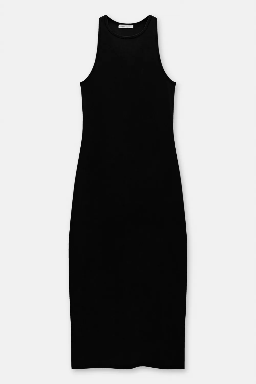Vestido midi manga sisa halter