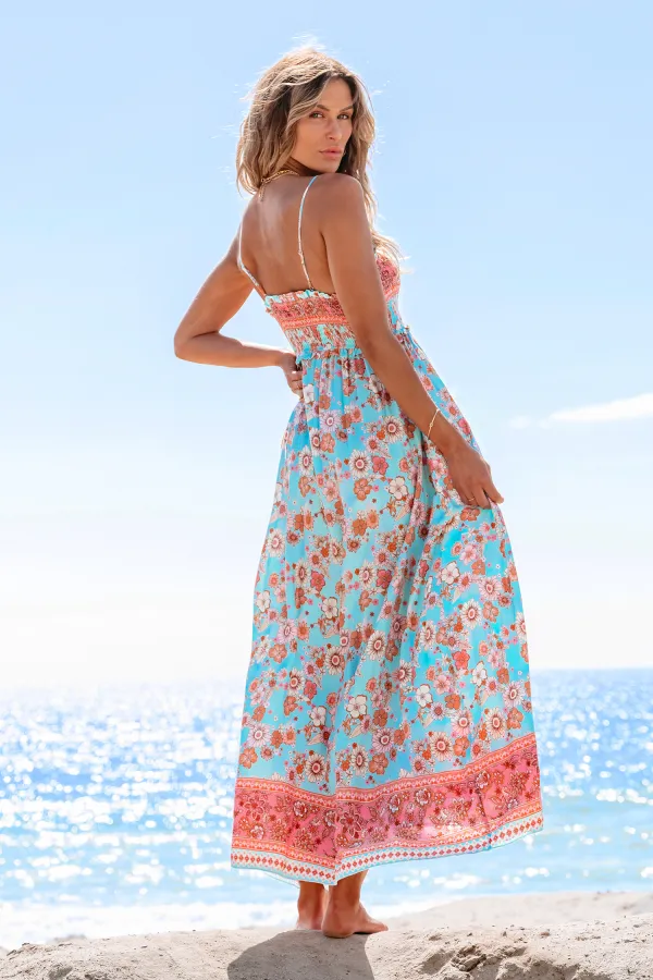 Spring Blooms Floral Maxi Dress