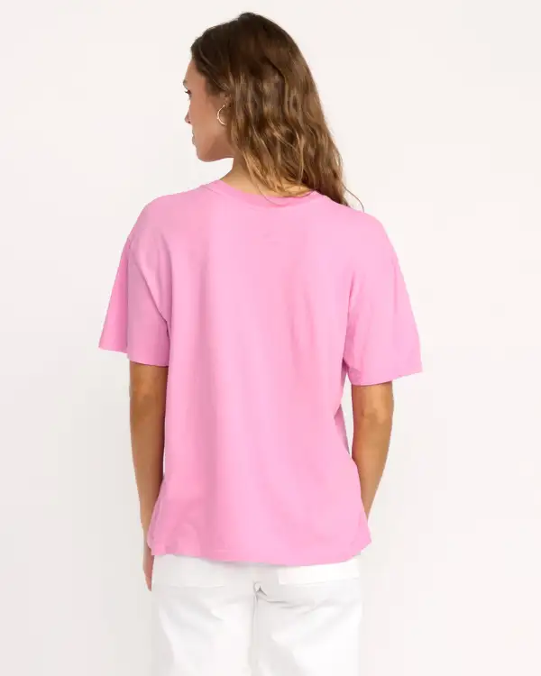Bright New Day Tee - Bright Rose