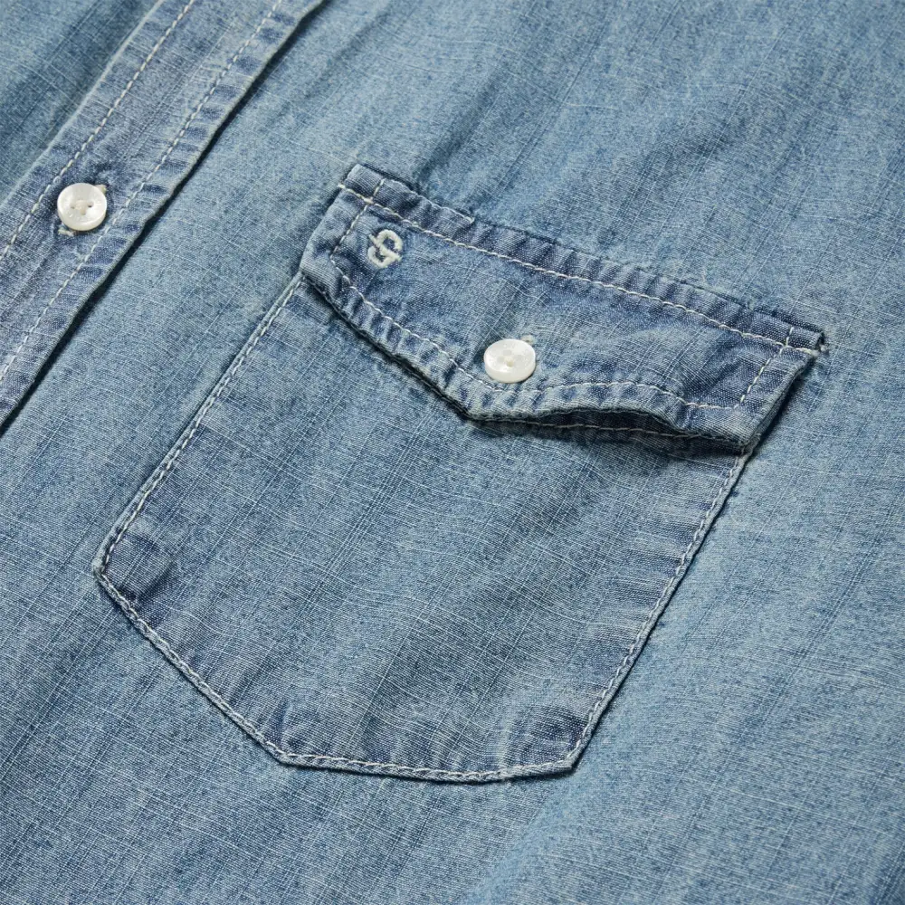 Chambray Button-Down Shirt