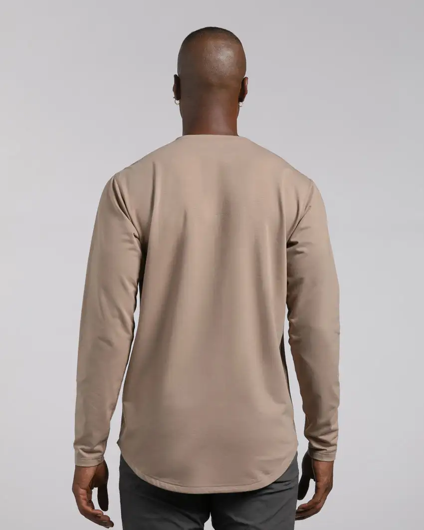 Henley Drop-Cut Long Sleeve: Bylt Signature