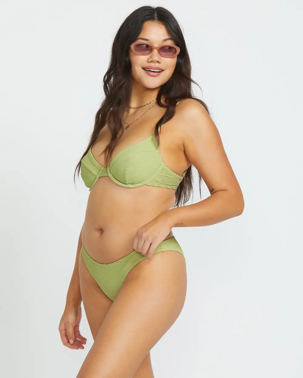 Tanlines Morgan Underwire Bikini Top - Avocado