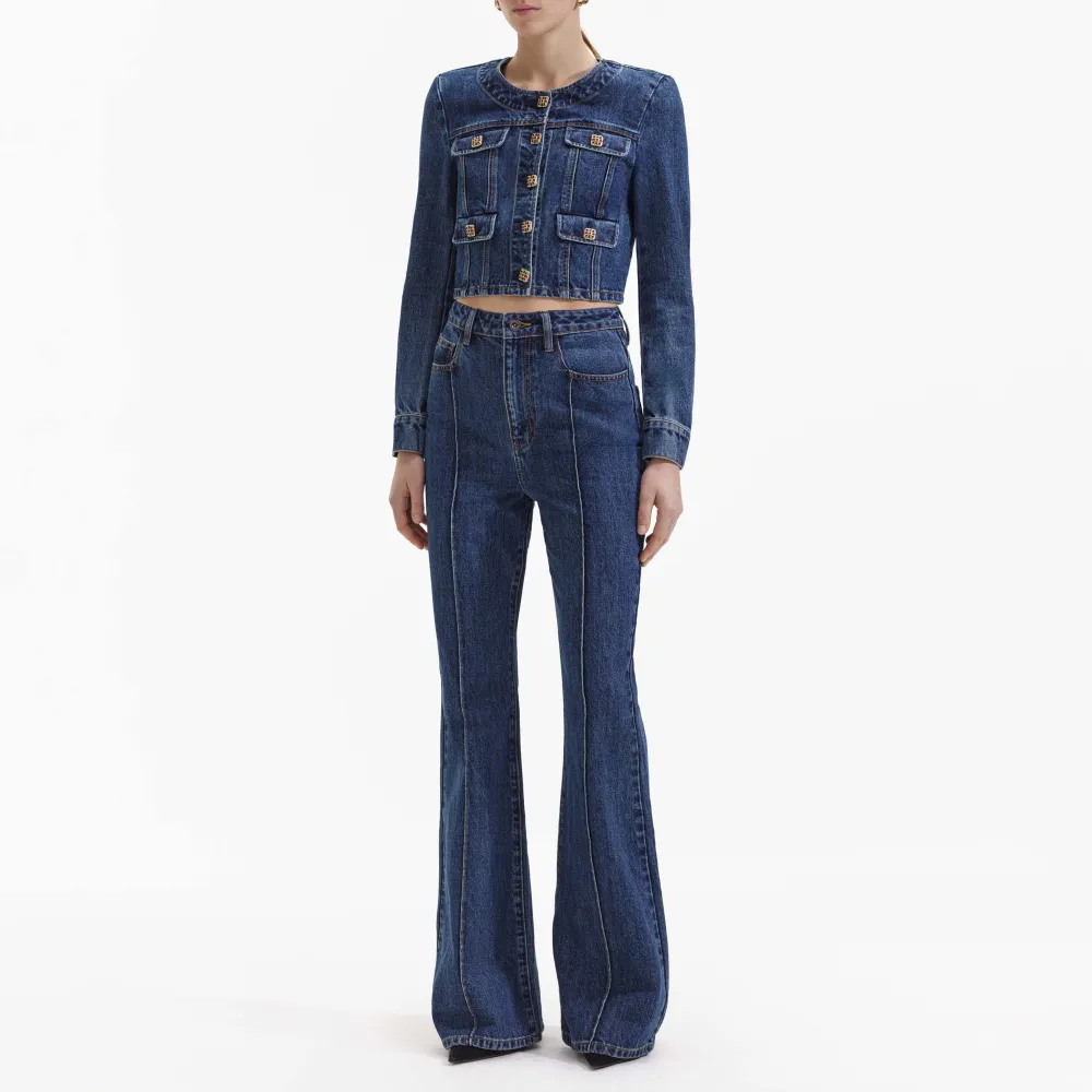 Buttoned Denim Jacket