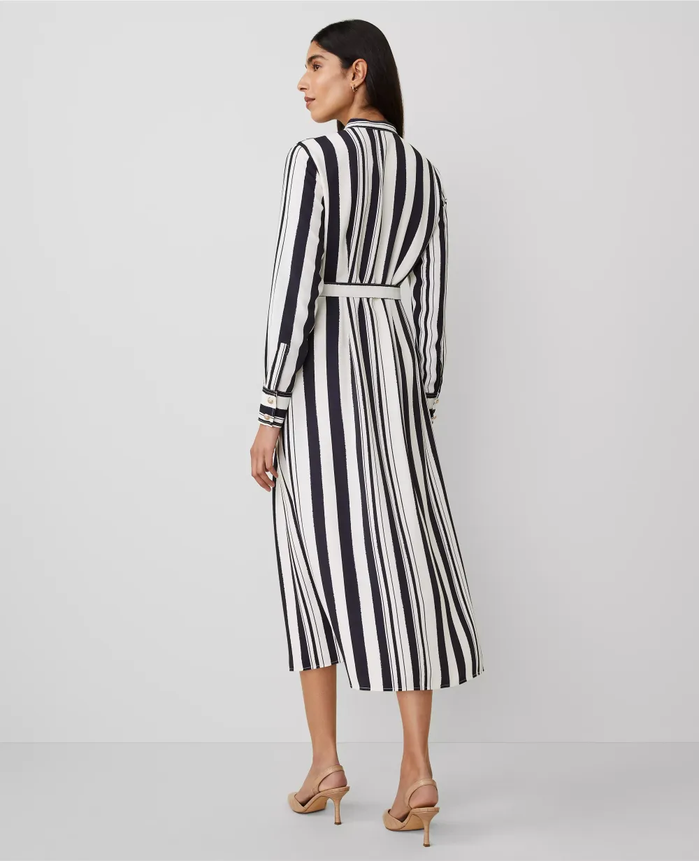 Striped Maxi Flare Dress