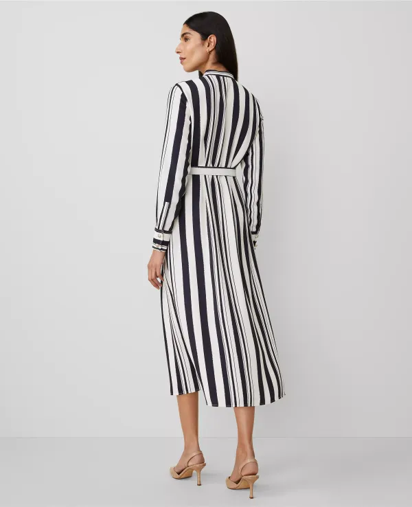 Striped Maxi Flare Dress