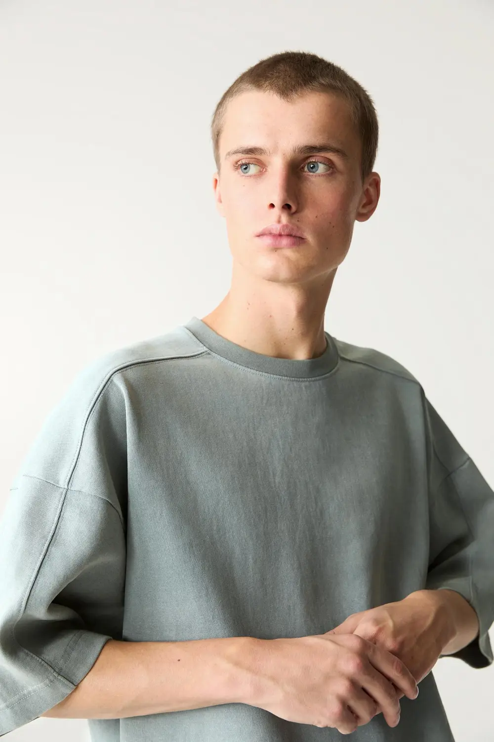 Boxy short sleeve sweatshirt