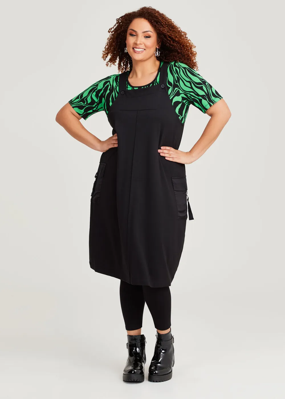 Ponte Aisling Pinafore Dress